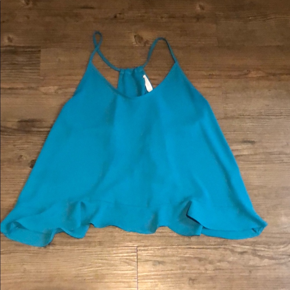 Lush Ruffle Hem Tank